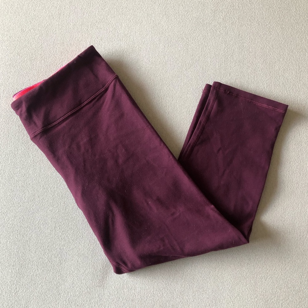 Women’s Maroon/Purple American Eagle Cropped Leggings